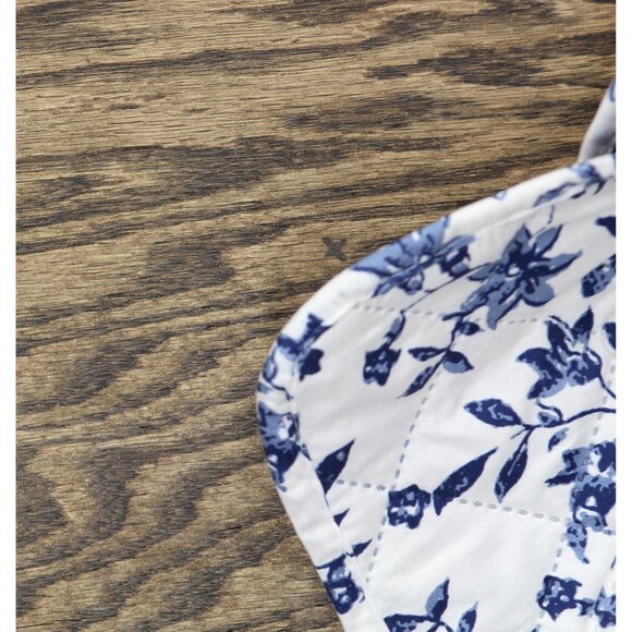 NEW Seventh Studio 3-Piece Alfie Floral Pinsonic Quilt Set Blue Floral King - Picture 10 of 11